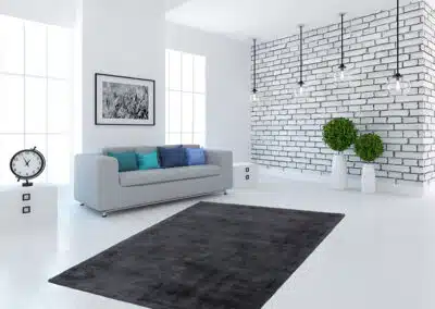 Graphit Premium500 Teppich vor Sofa